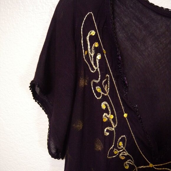 California Woman Boho Flowy Top - Picture 2 of 15